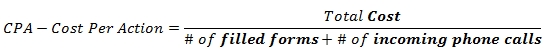 CPA / CPT - Cost per Action / Transaction